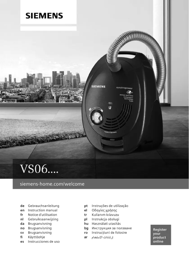 First page image of the manual for VS06G2411