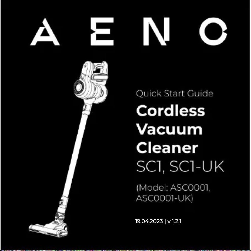 Page 1 of the manual Quick Start Guide AENO SC1