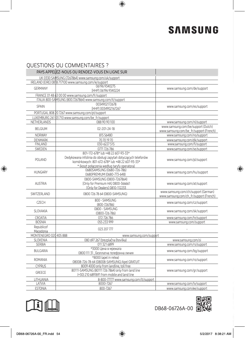 First page image of the manual for AR09MXPDAWKX