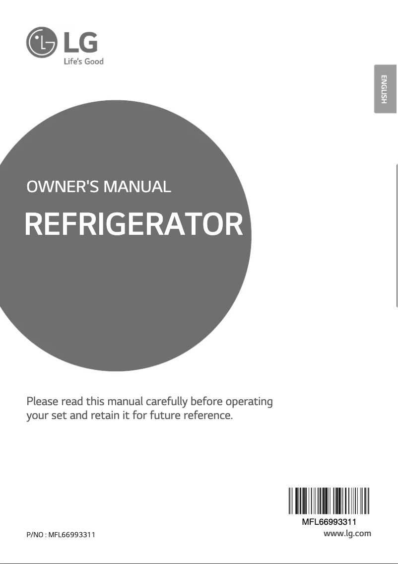 Page 1 of the manual User Manual LG GL-B201ASOL