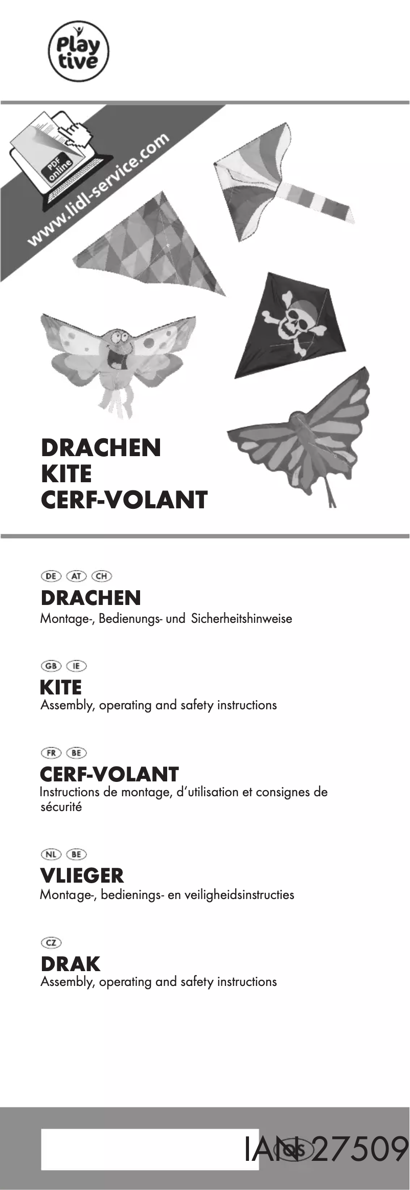 First page image of the manual for IAN 275095