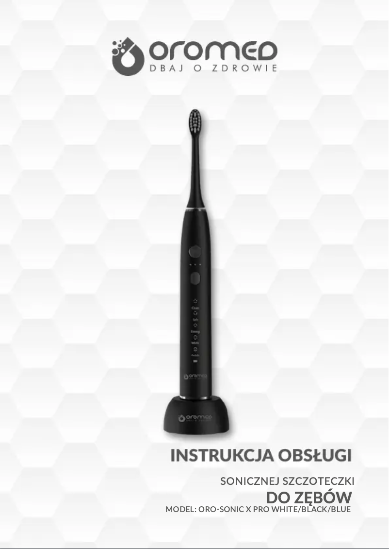 First page image of the manual for ORO-Sonic X Pro