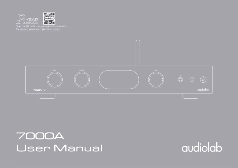First page image of the manual for 7000A