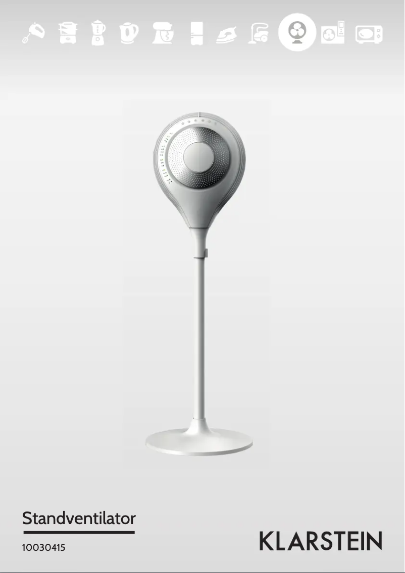 Page 1 of the manual User Manual Klarstein 10030415