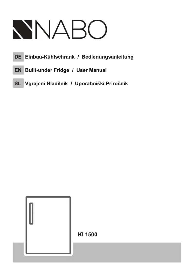 First page image of the manual for KI 1500