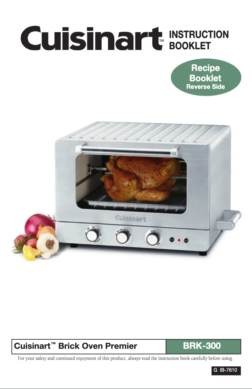 Page 1 of the manual User Manual Cuisinart BRK-100