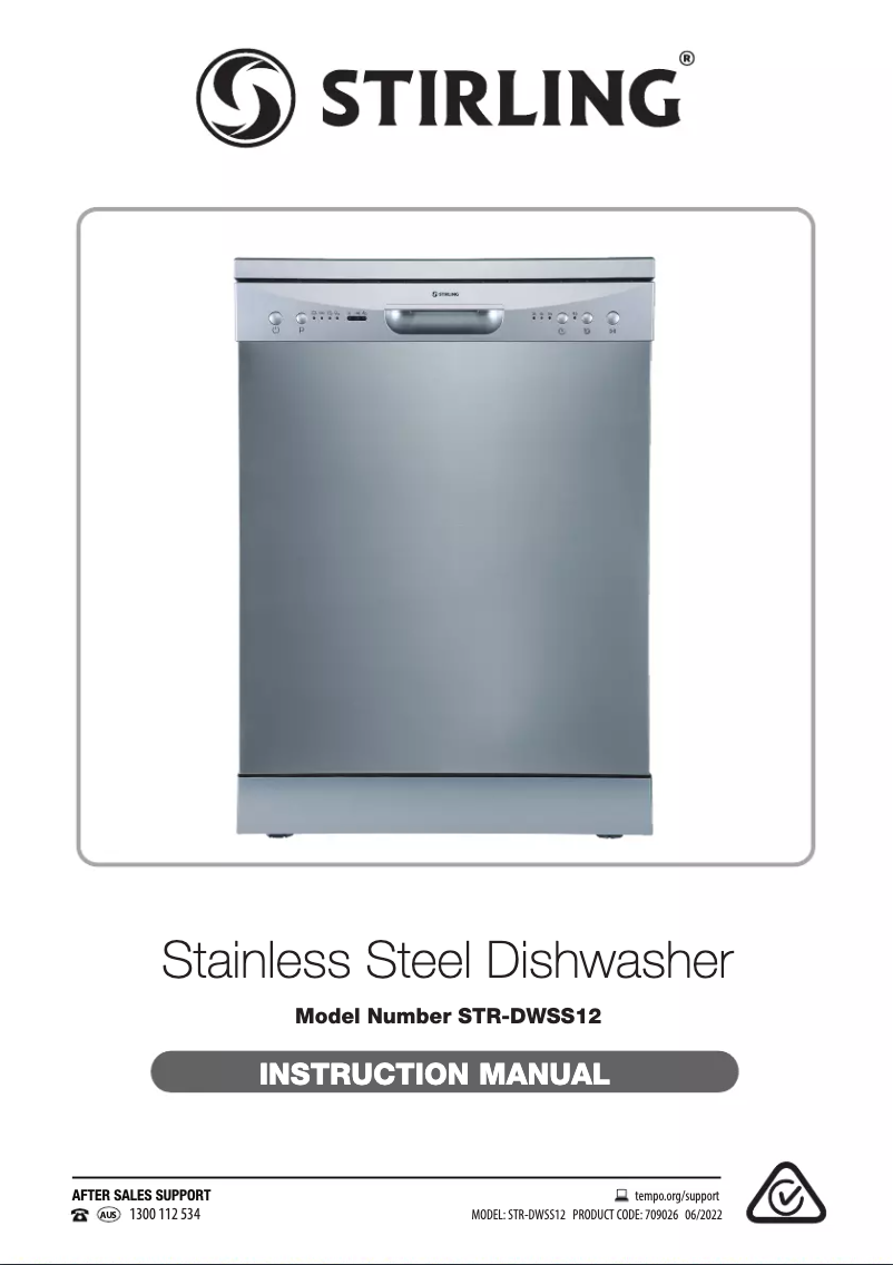 First page image of the manual for STR-DWSS12