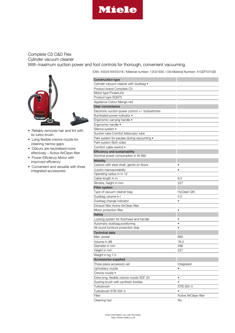 First page image of the manual for Complete C3 Cat & Dog Flex