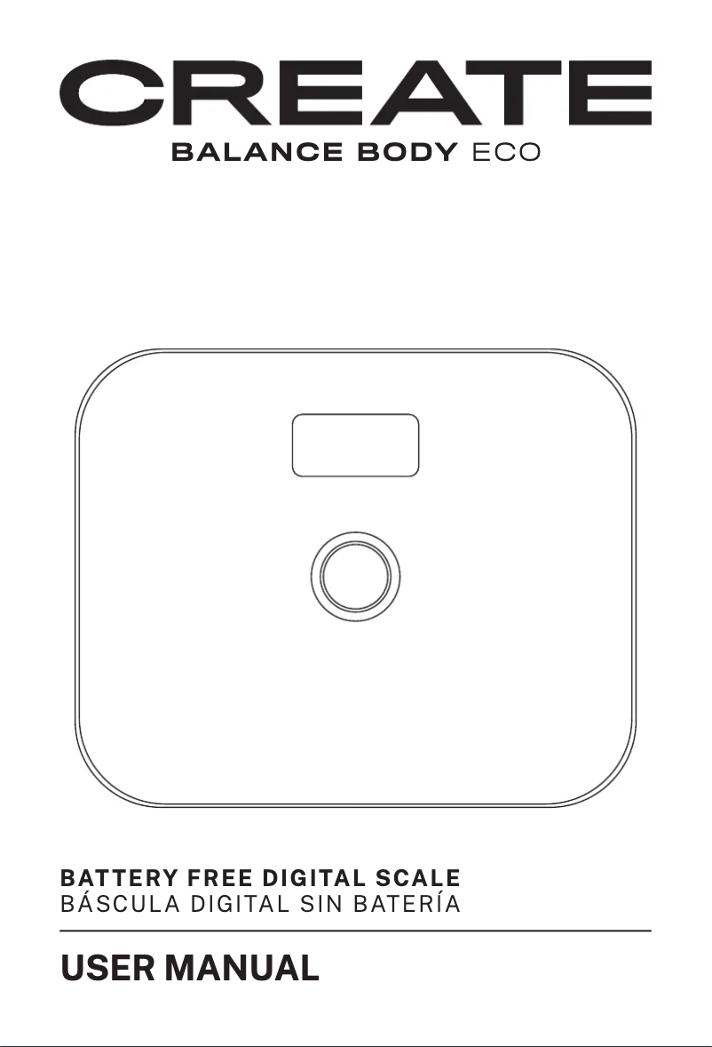 Page 1 of the manual User Manual Create Balance Body Eco