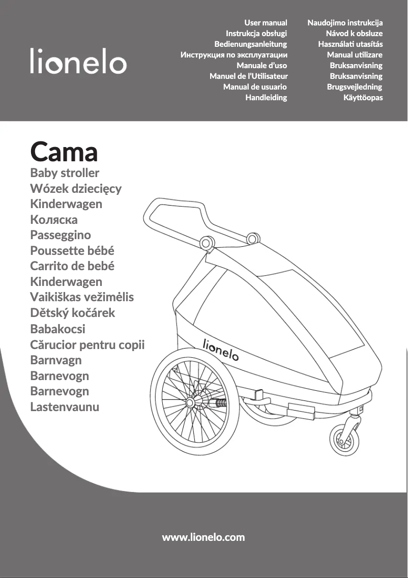 Page 1 of the manual User Manual Lionelo Cama