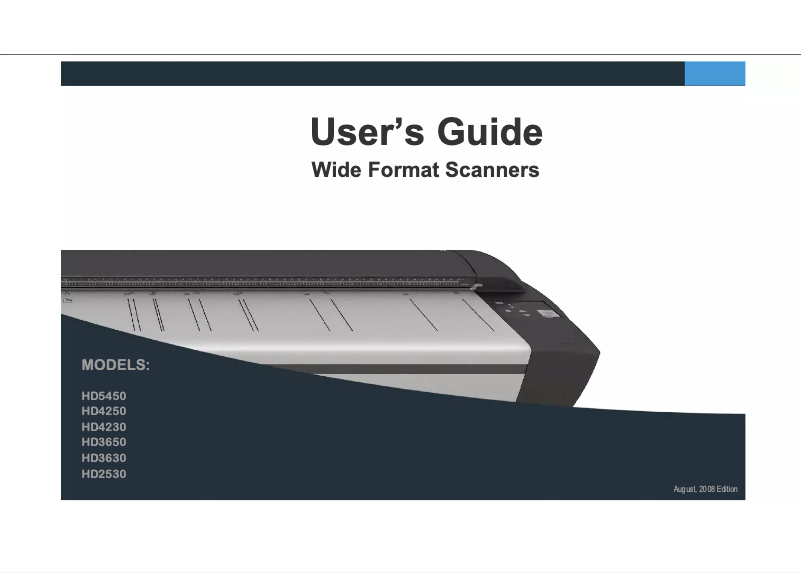 First page image of the manual for HD4230