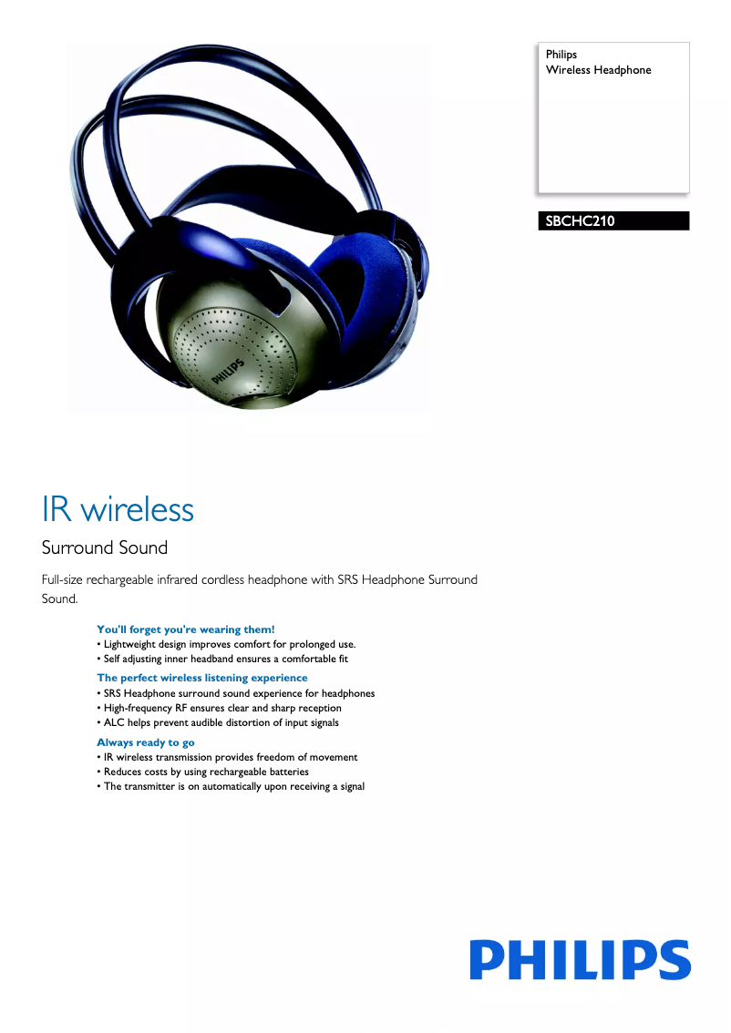 First page image of the manual for SBCHC210