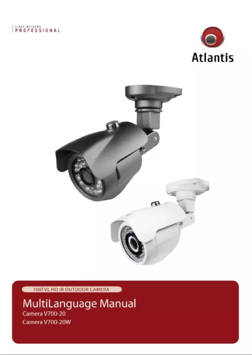 Page 1 of the manual User Manual Atlantis Land V700-20W Kit