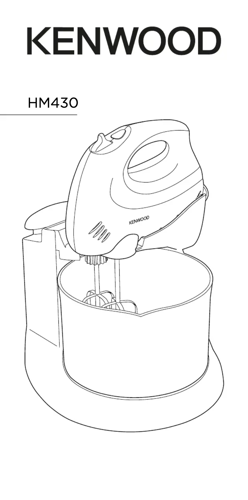 First page image of the manual for HM330