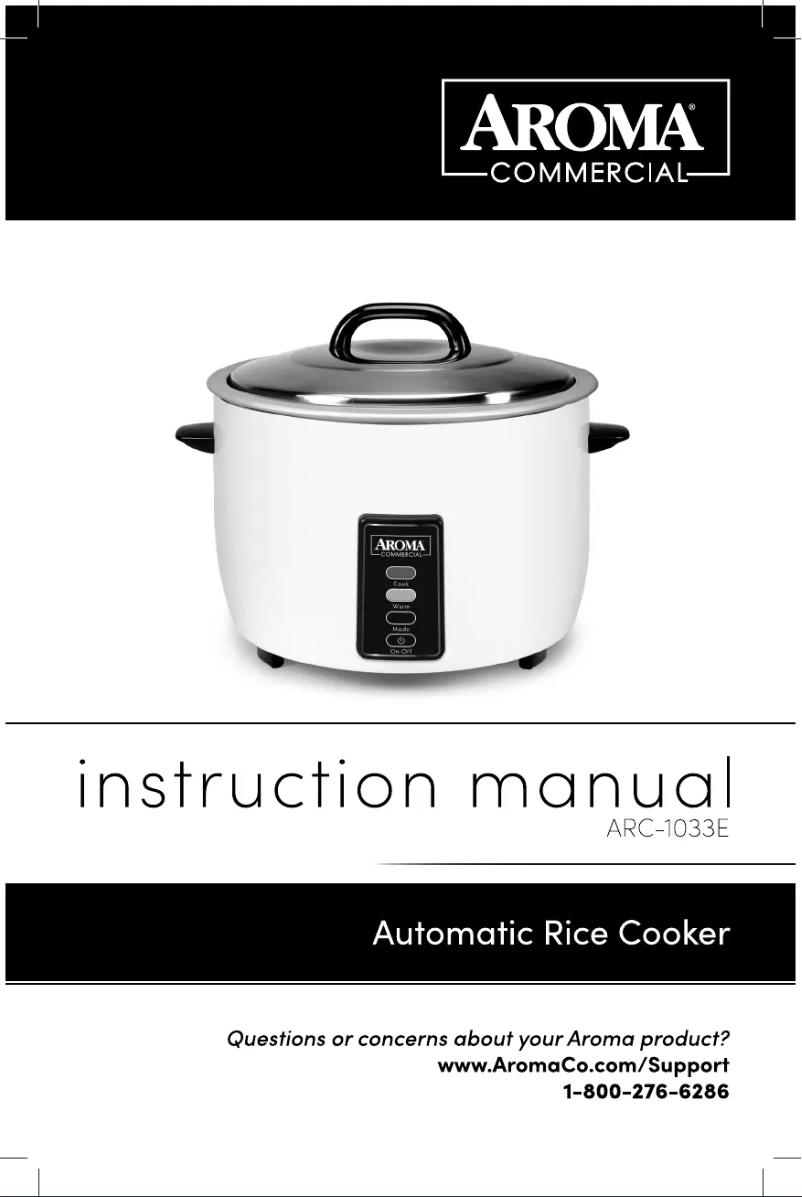 Page 1 of the manual User Manual Aroma ARC-1033E