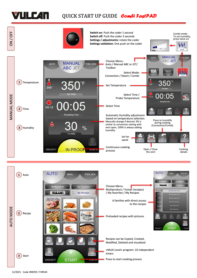 First page image of the manual for TCM-61E