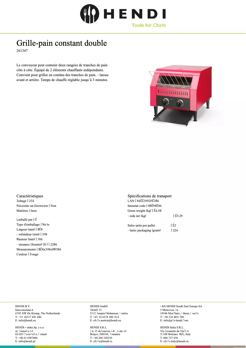 First page image of the manual for 261309