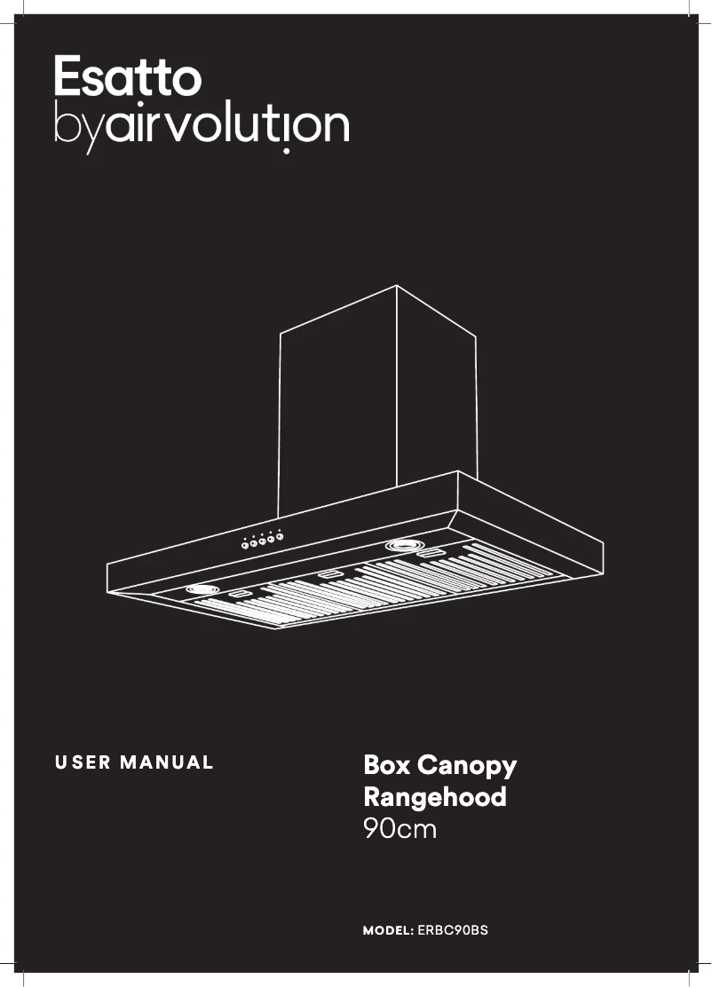 First page image of the manual for ERBC90BS