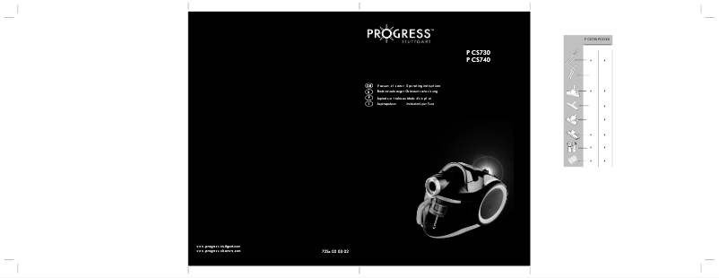 First page image of the manual for PCS740