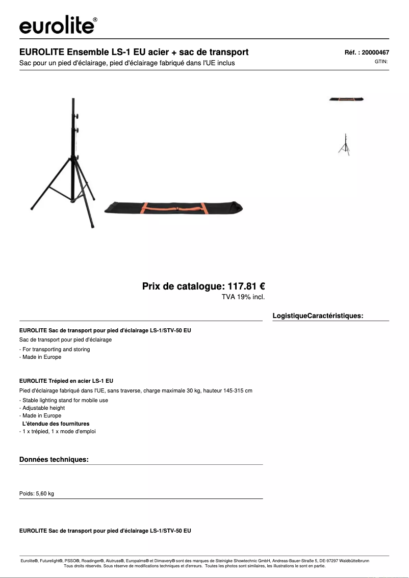 First page image of the manual for LS-1 EU