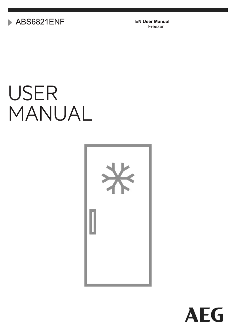 Page 1 of the manual User Manual AEG ABS6821ENF