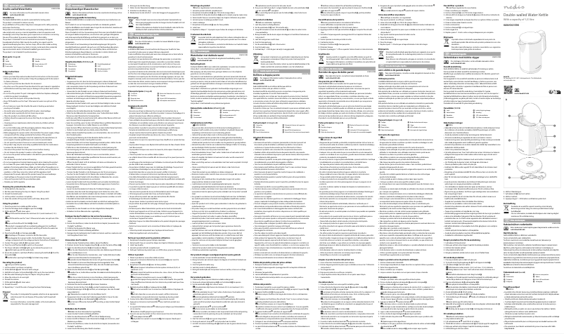 Page 1 of the manual User Manual Nedis KAWK361EBK