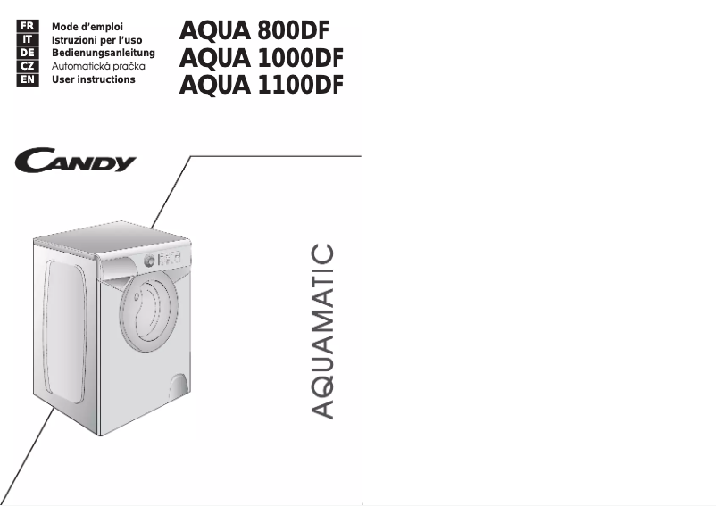 First page image of the manual for AQUA 1000DF/3-07