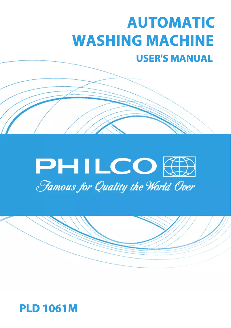 Page 1 of the manual User Manual Philco PLD 1061 M