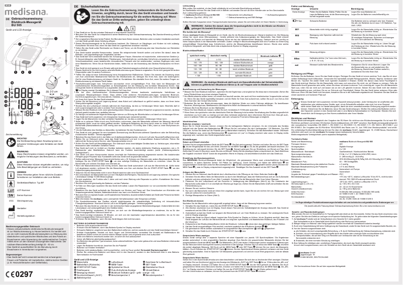 First page image of the manual for BU 565