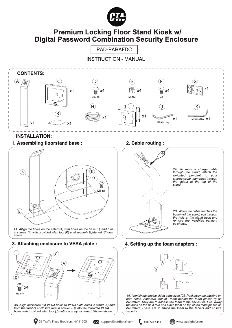 Page 1 of the manual User Manual CTA Digital PAD-PARAFDC