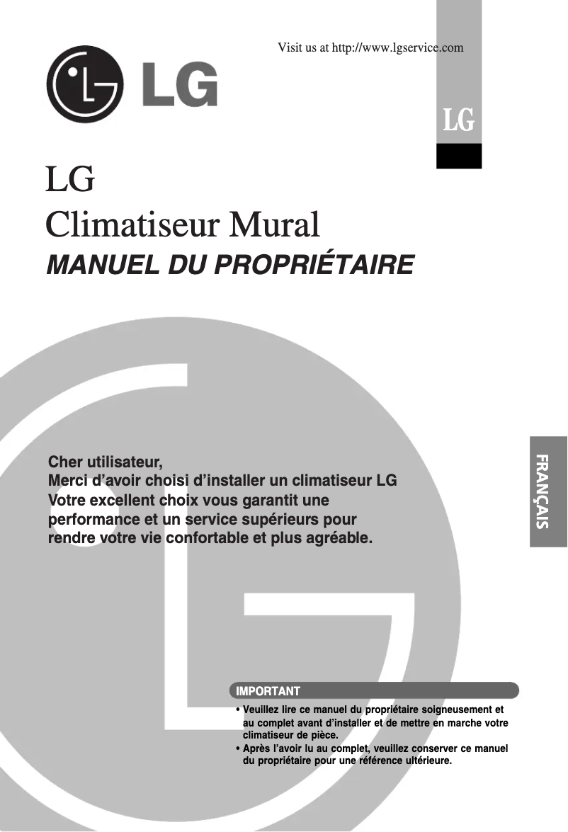 Page 1 of the manual User Manual LG S09AA