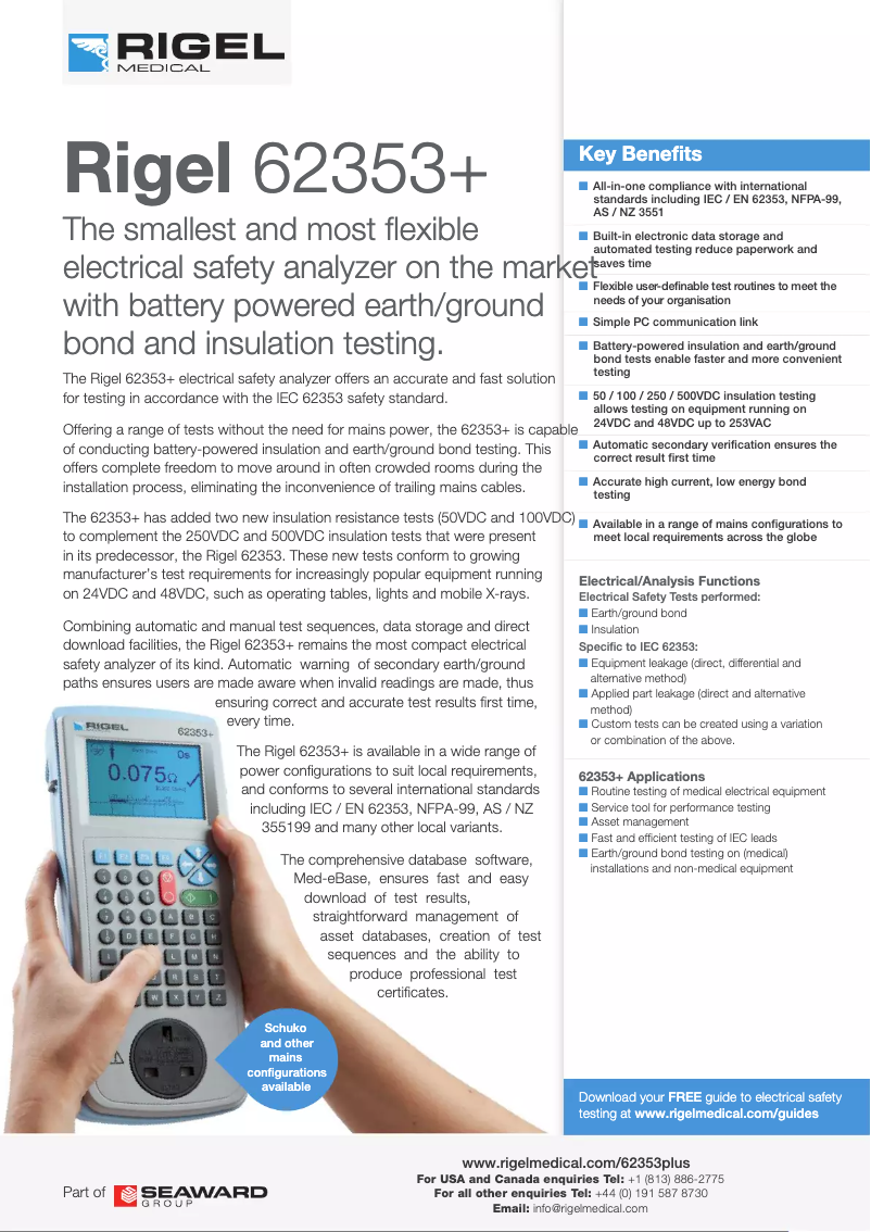 First page image of the manual for 62353+