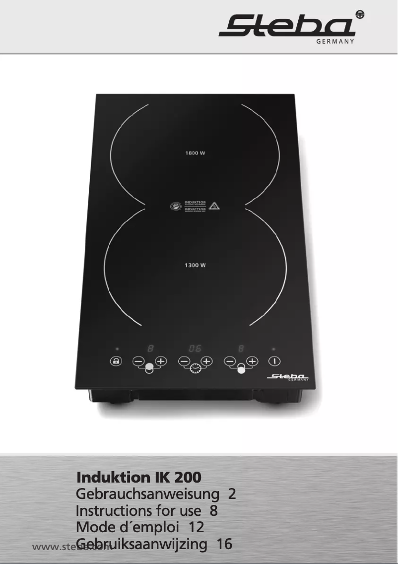 Page 1 of the manual User Manual Steba IK 200