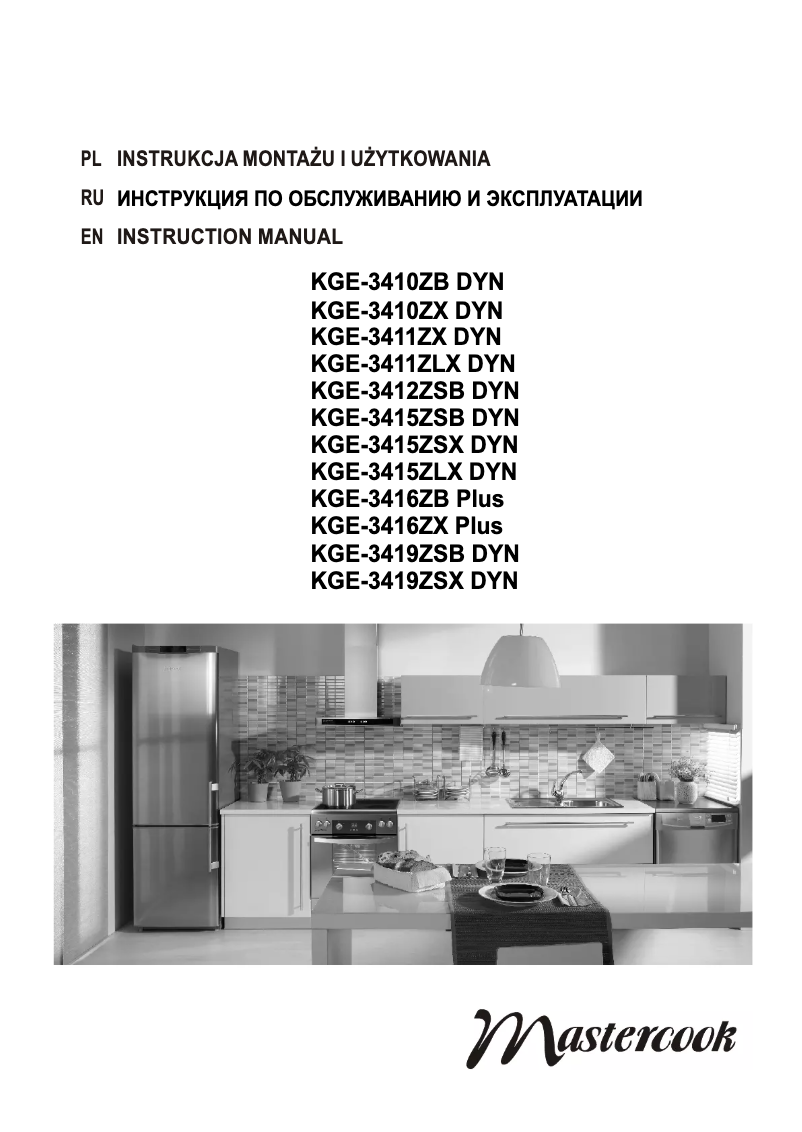 Page 1 of the manual User Manual Mastercook KGE-3411ZLX DYN