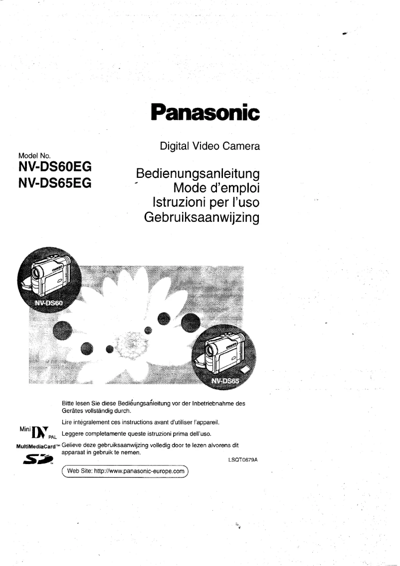 Page 1 of the manual User Manual Panasonic NV-DS65