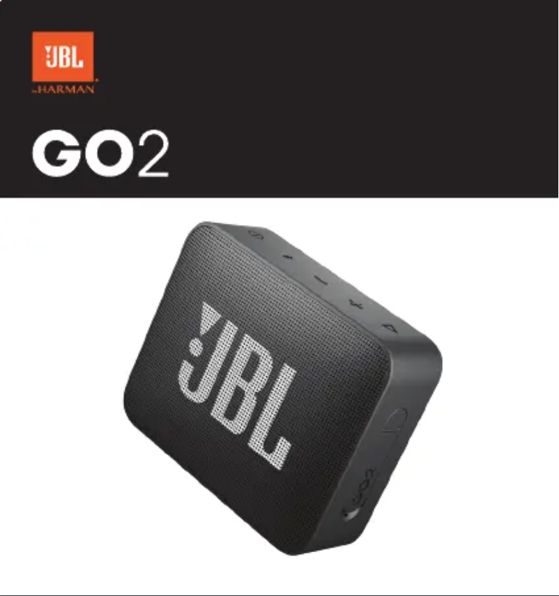 Page 1 of the manual Quick Start Guide JBL Go 2