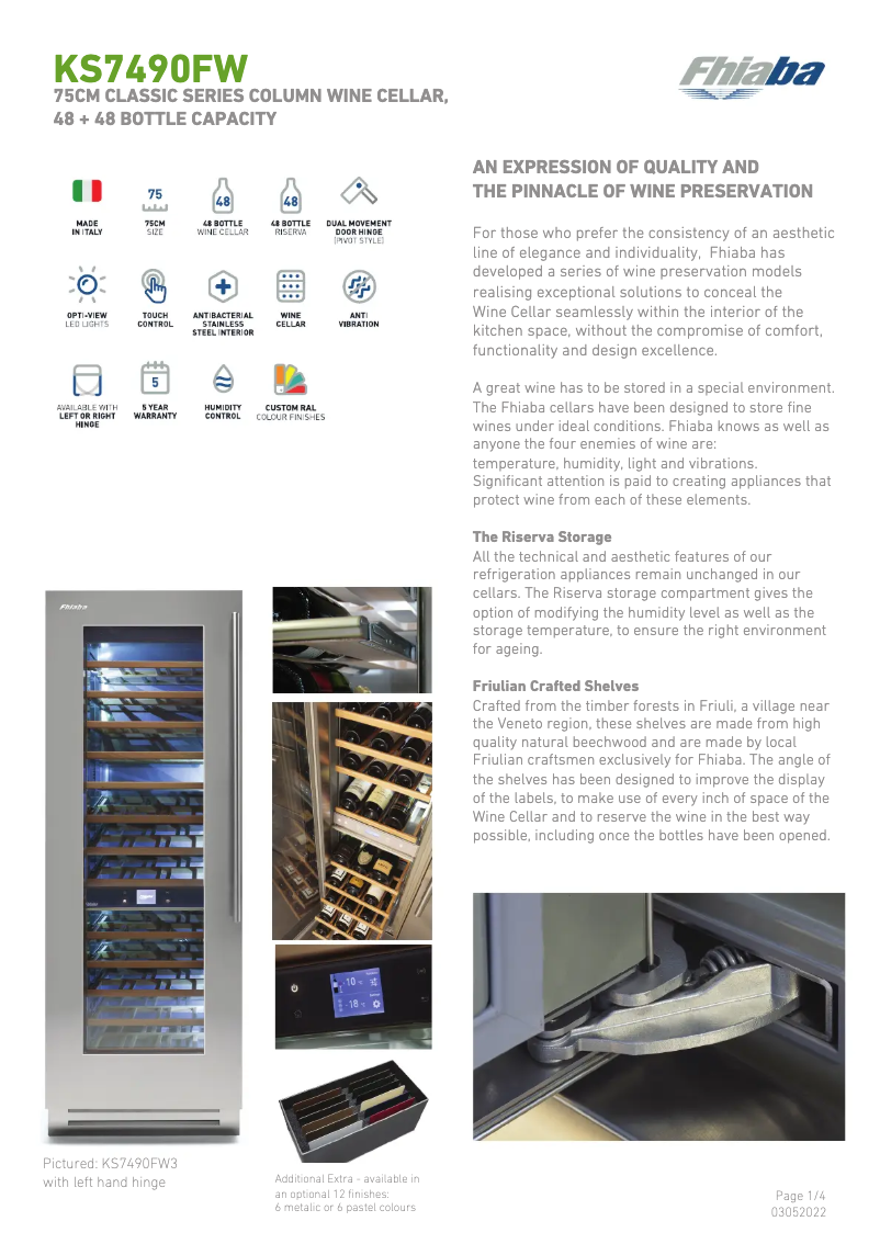 First page image of the manual for KS7490FW3A