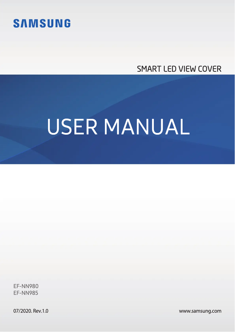 Page 1 of the manual User Manual Samsung EF-NN985