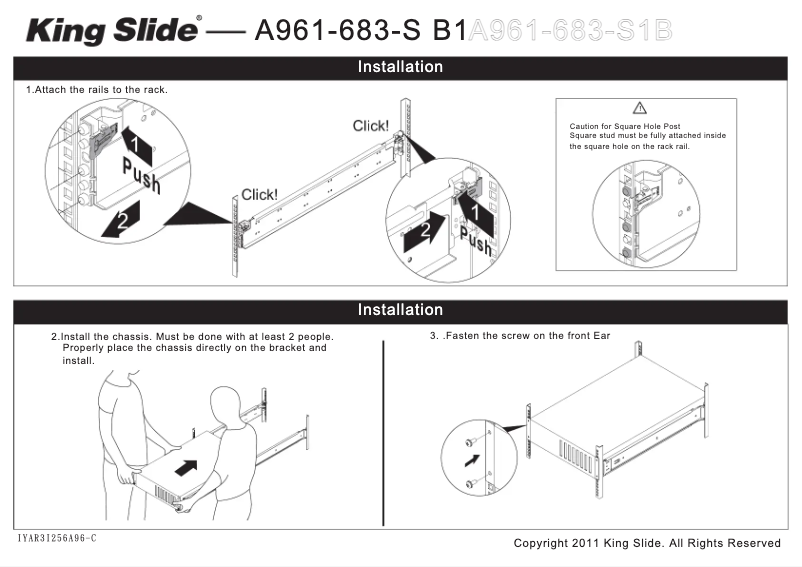 Page 1 of the manual Installation Guide Gigabyte G482-Z53