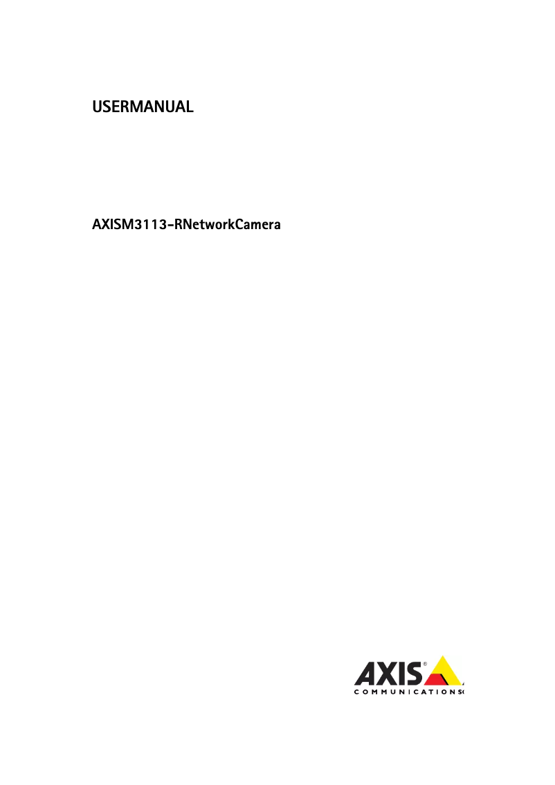 First page image of the manual for M3113