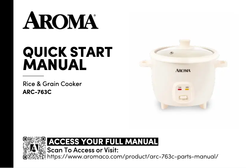 Page 1 of the manual User Manual Aroma ARC-763C