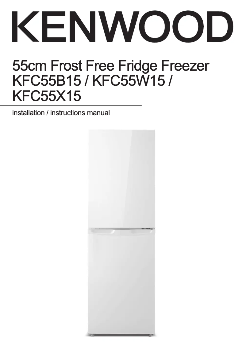 Page 1 of the manual User Manual Kenwood KFC55X15