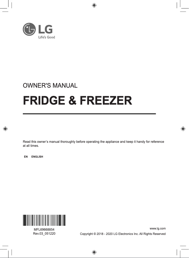 First page image of the manual for GS-V665MBL