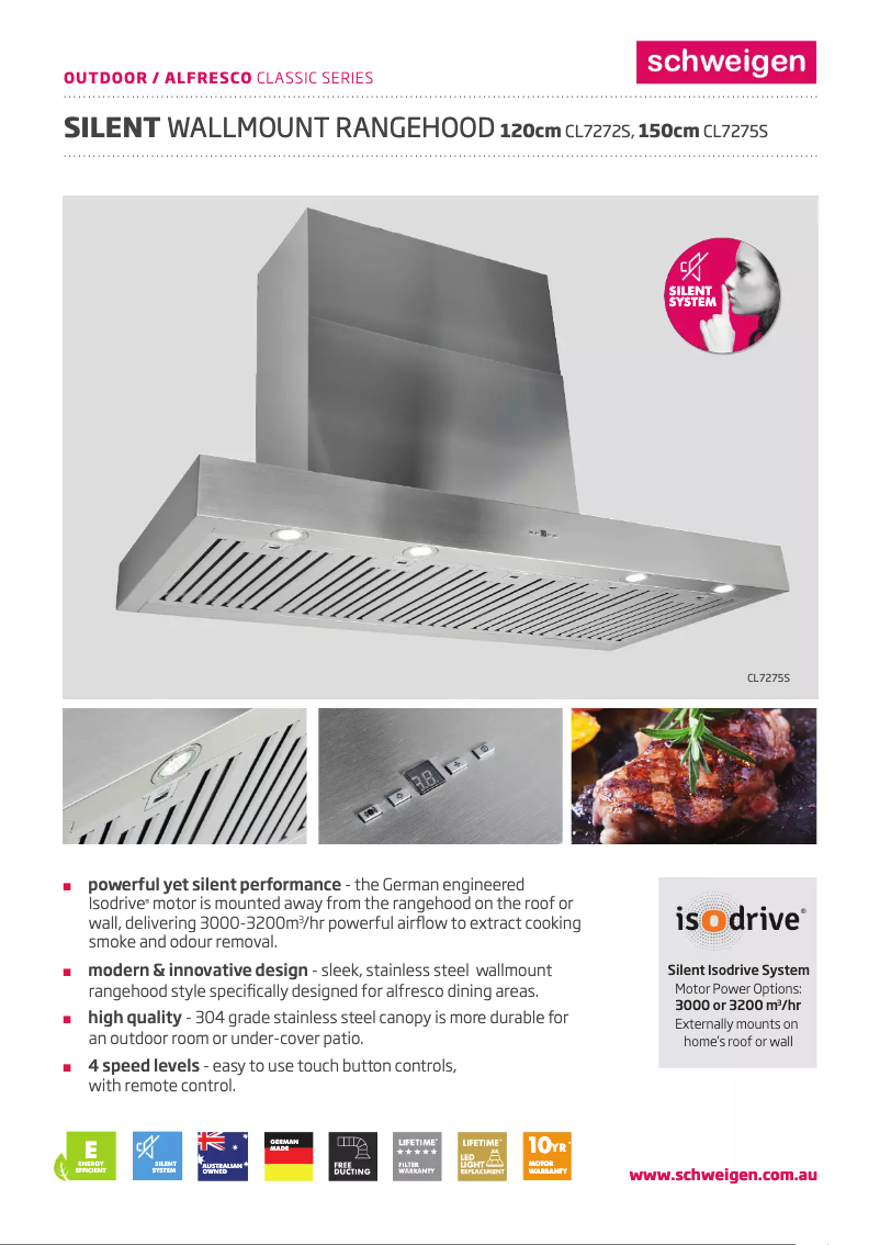 First page image of the manual for CL7272S