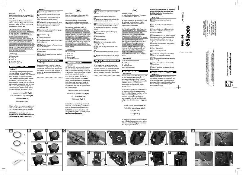 First page image of the manual for Saeco CA6707
