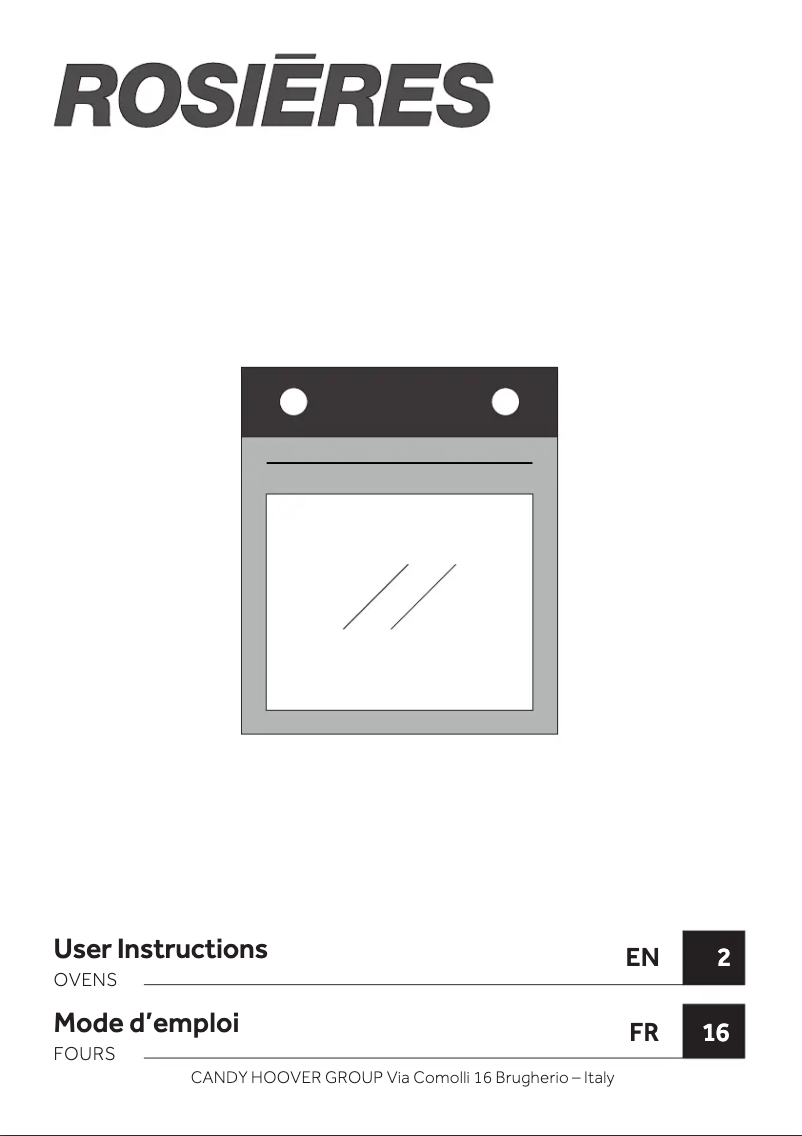 First page image of the manual for RFC303379PNI