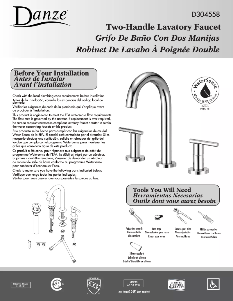 Image de la première page du manuel de l'appareil D304558