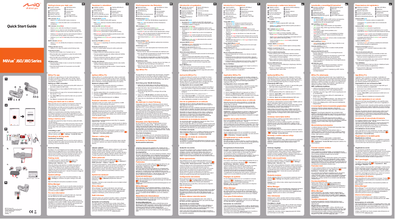 Page 1 of the manual User Manual Mio MiVue J60
