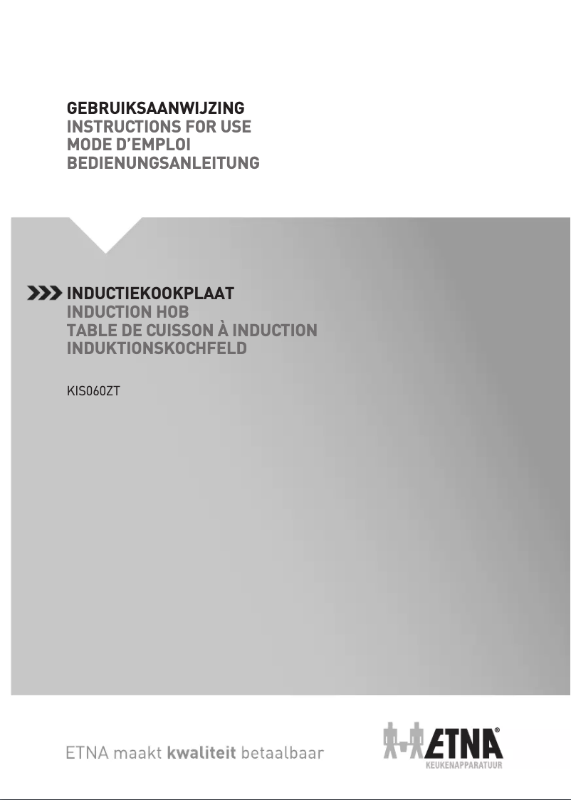 First page image of the manual for KIS060ZT