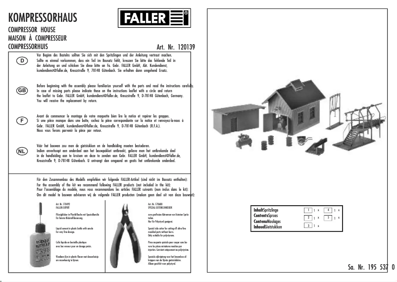 First page image of the manual for 120139